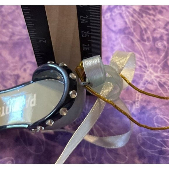 New England Patriots NFL Christmas Ornament High Heels Stilettos Rhinestones‎ - Picture 6 of 6